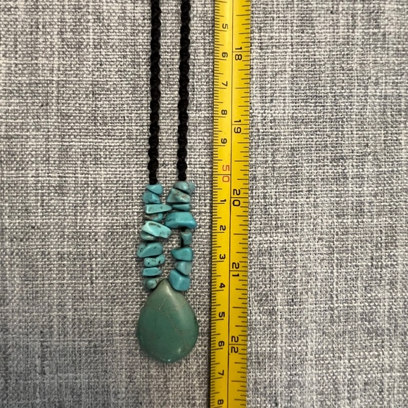 Turquoise Teardrop Necklace - Picture 6 of 7